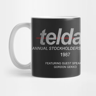 Teldar - Annual Stockholders Meeting 1987 - vintage Wall Street Mug